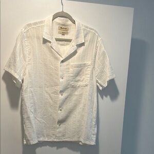 Madewell White Casual Button Down Shirt